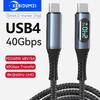 Кабель для передачи данных USB 4.0 Type C - C PD 240 Вт Быстрая зарядка 40 Гбит/с 8K 60 Гц Кабель для компьютера телефона