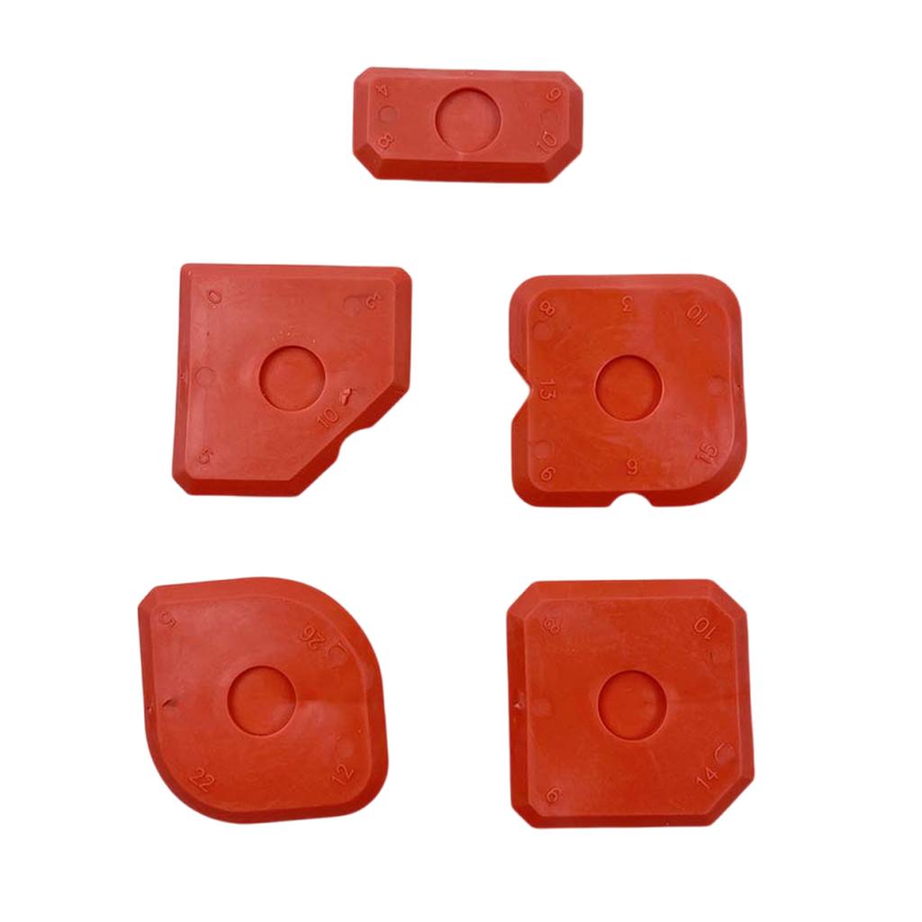 5 Pack Caulking Scraper Set for Bathroom Kitchen Floor Window Sink Joint Sealant Grout Finishing Tool