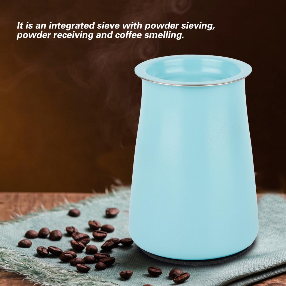 Нержавеющая сталь Сито для кофейного порошка Просеивающая чашка Фильтр Инструмент для приготовления кофе АксессуарыСиний