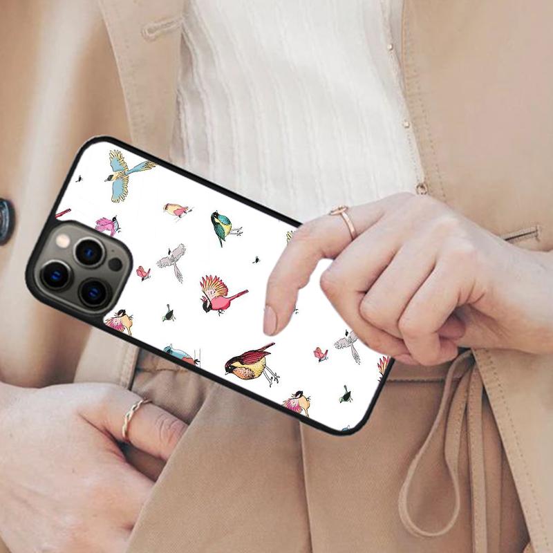 Cute Birds Flying Magnetic Phone Case For APPLE iPhone 17 Air 16 14 13 12 Pro Max 15 Plus Wireless Charge With MagSafe Cover