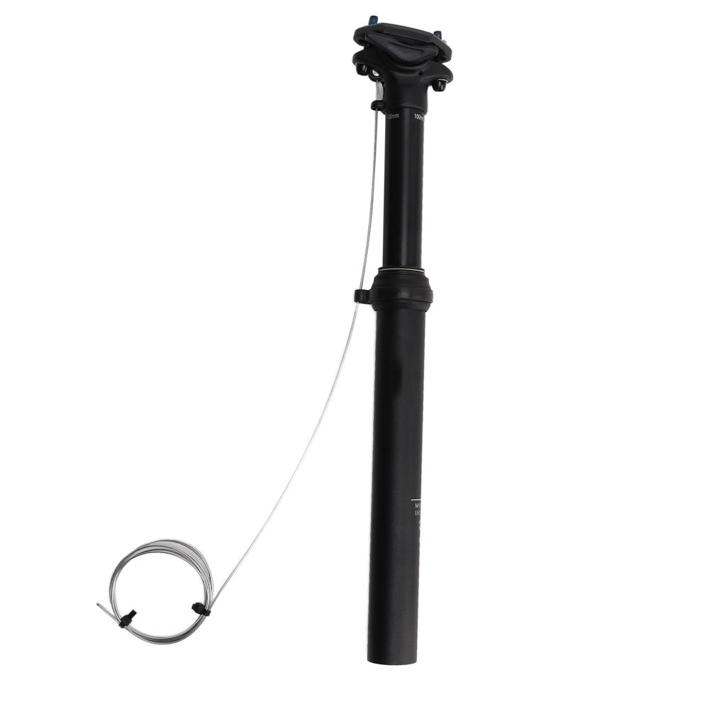 30.9x375mm Bicycle Seat Post Travel 100mm Dropper Hydraulic Suspension Seatpost External Cable Routing Bike Seat Tube
