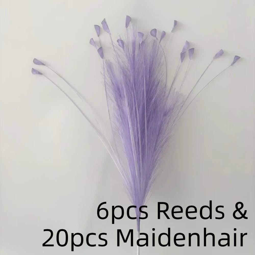 Fireworks Maidenhair Grass Artificial Reed Plant Bouquet Pampas Grass Wedding