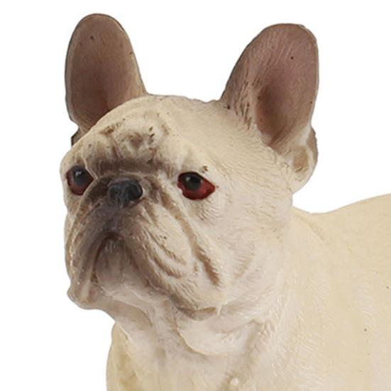 Bulldog Statue Hand Fashion Painted Vivid Party Home Details PVC Bulldog Decoration Puppy Standing Figurine Statue