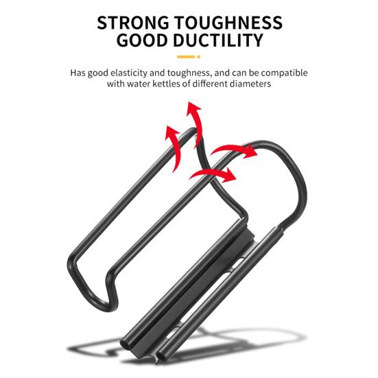 Bike Bottle Holder Aluminum Alloy Bicycle Kettle Cage Rustproof Easy To Install Universal Road Mountain Bike Water Bottle Rack