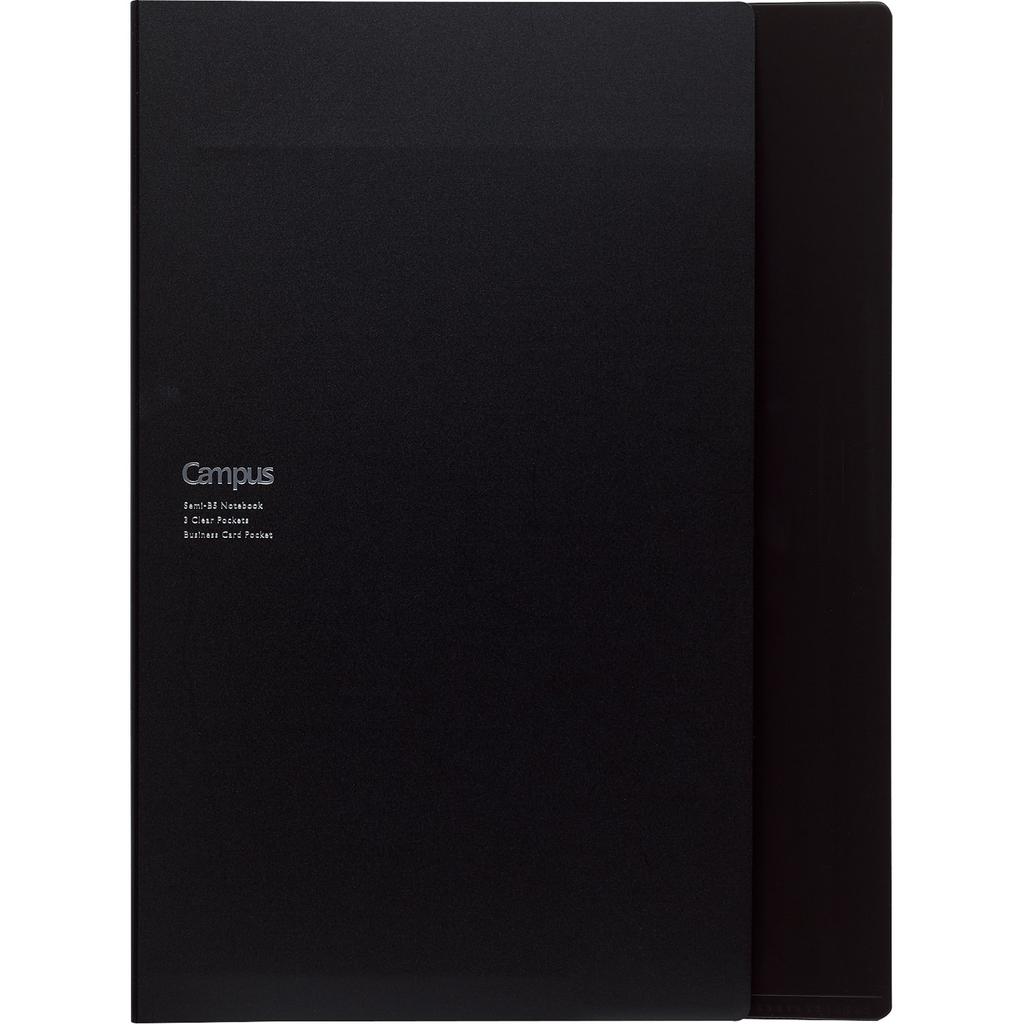 KOKUYO Notebook Cover with Document Includes 1 Campus File, Notebook, A4, Black, No-612B-D