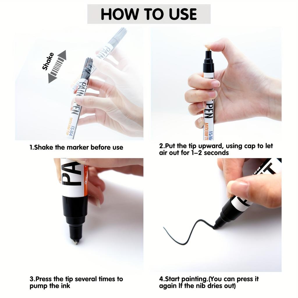 Маркеры на основе краски, маркеры на основе краски практически на чем угодно, быстросохнущие и перманентные маркеры на основе масляной краски