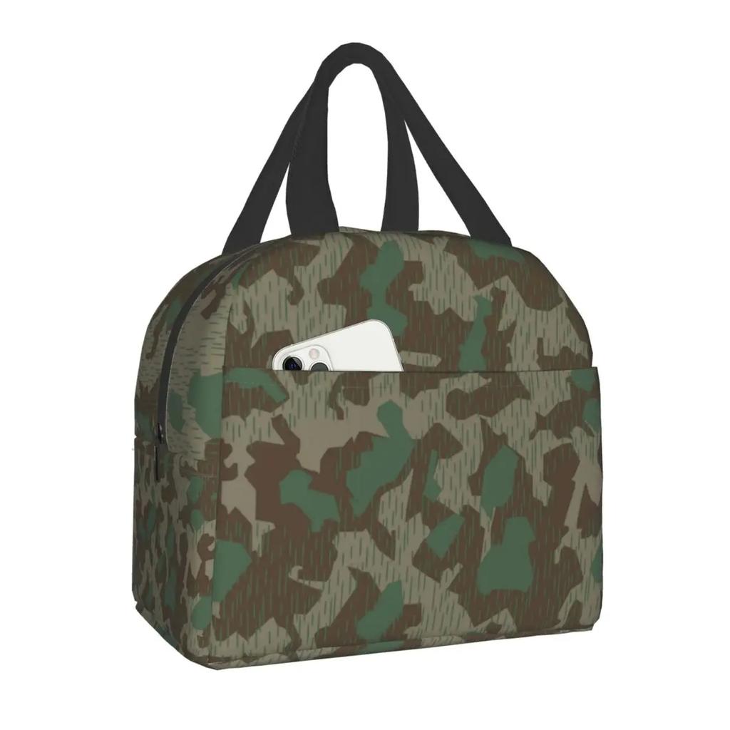 Military Camo Insulated Lunch Bag for Women Waterproof Army Camouflage Cooler Thermal Lunch Tote Office Picnic Food Bento Box