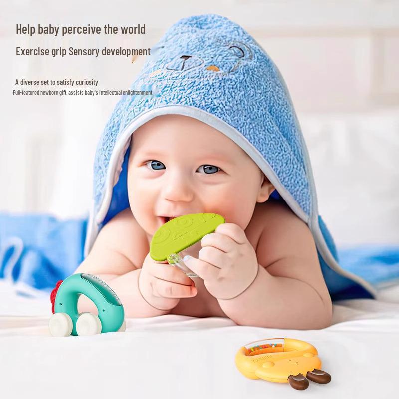 Развивающая погремушка-прорезыватель для младенцев 0-6 месяцев