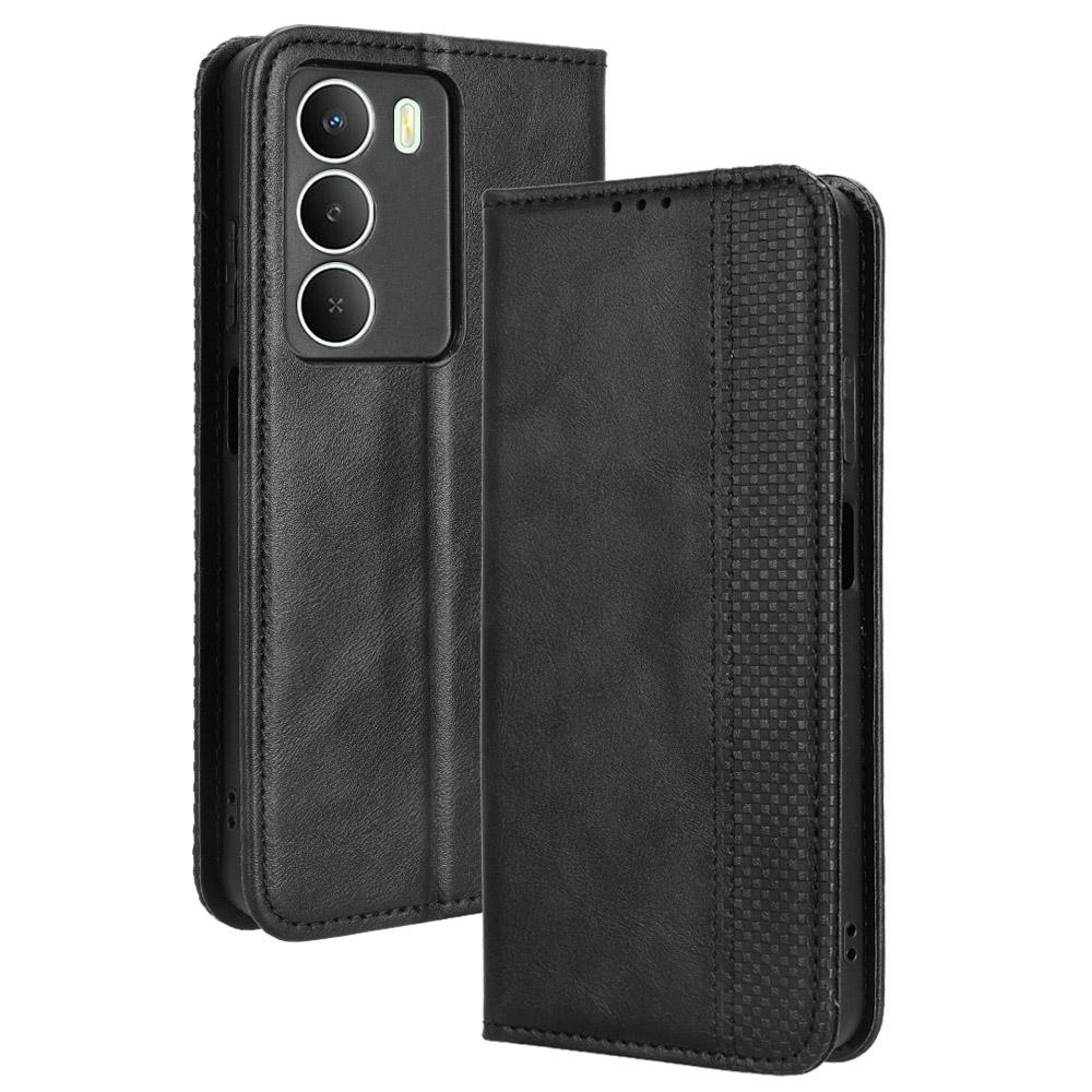 For Realme V70 5G/Realme V70s 5G/Realme 14x 5G Leather Case Wallet Stand Retro Texture Phone Cover