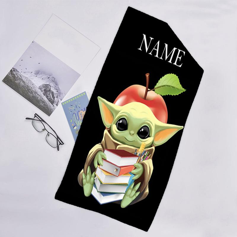 1pc Yoda Beach Towel with Custom Name, Beach/Swimming/Bath/Picnic/Camping Towel, Suitable for Seaside Beaches