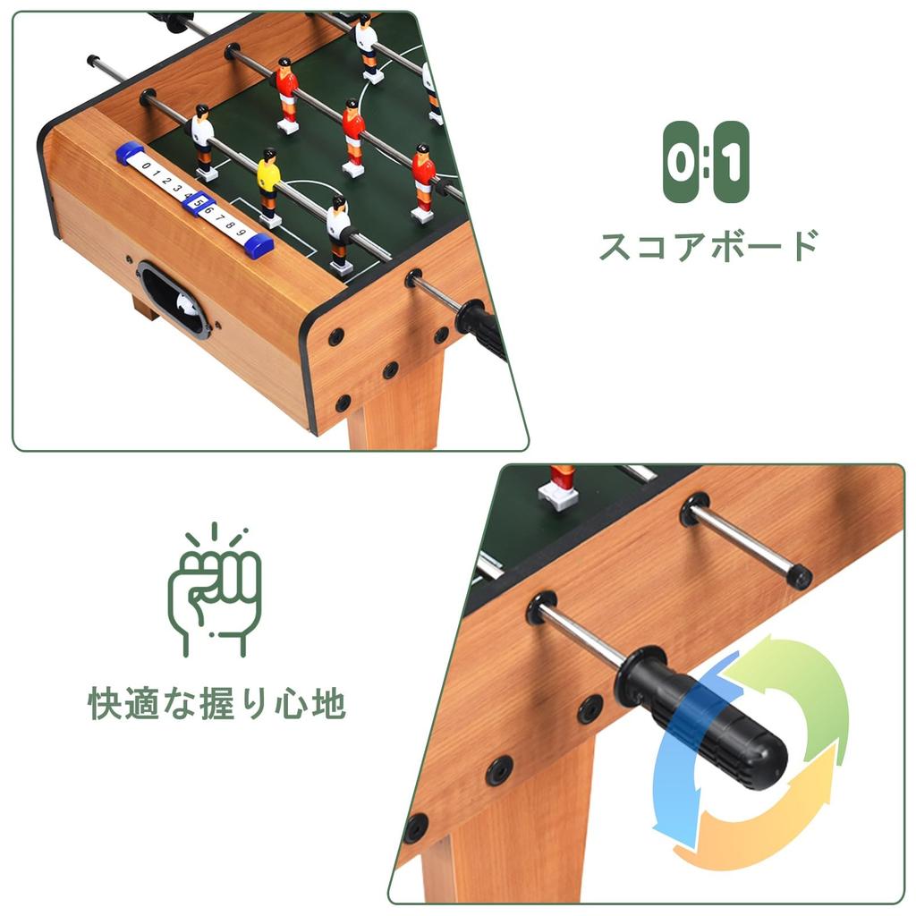 GYMAX Настольный футбол Футбол Аналоговая доска Настольный футбол Реальный игрок Настольная игра для родителей и лучших друзей, Доска, Игра, Игра, Компактный, Футбол, Матч,