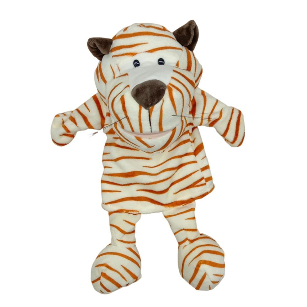 Тигр Обезьяна Кролик Животное Ручная кукла 35 см Ролевые игрушки для пальцев Дети Подарки на день рождения