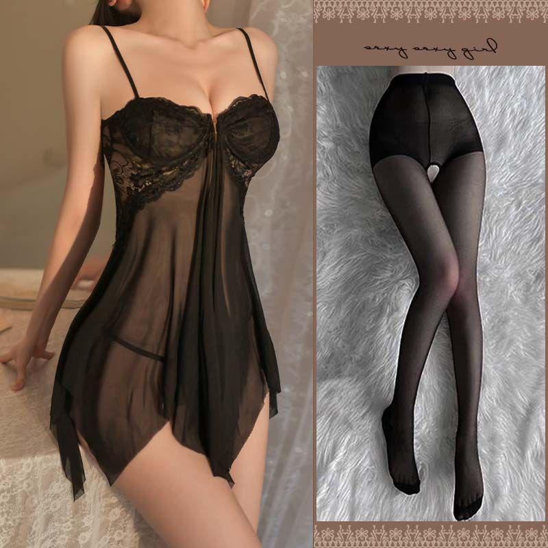 Elegant Plus Size Lace Camisole Nightgown - Women's Flirtatious Summer Lingerie.