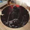 Ковер DemonRound, Ковер для гостиной, спальни, дивана, игровой комнаты, Декор, Нескользящий коврик для пола