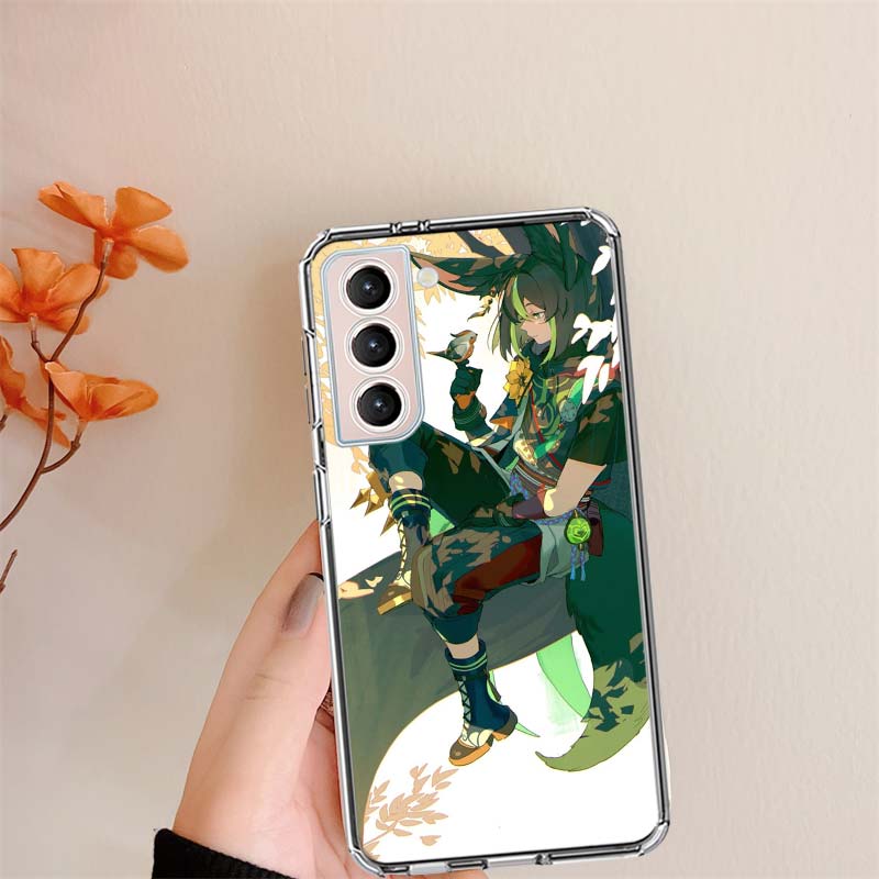 Genshin Impact Тигнари Прозрачные Чехлы для Телефона для Samsung S26 Ultra Galaxy S25 Edge S24 S23 FE S21 Plus S20 S22 S10 Чехол С Рисунком