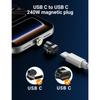 AUFU 9Pin Mini Magnetic Type C Adapter for iPhone 240W 5A Fast Charging Male Converter for Samsung Micro USB Magnet OTG Adapter 3
