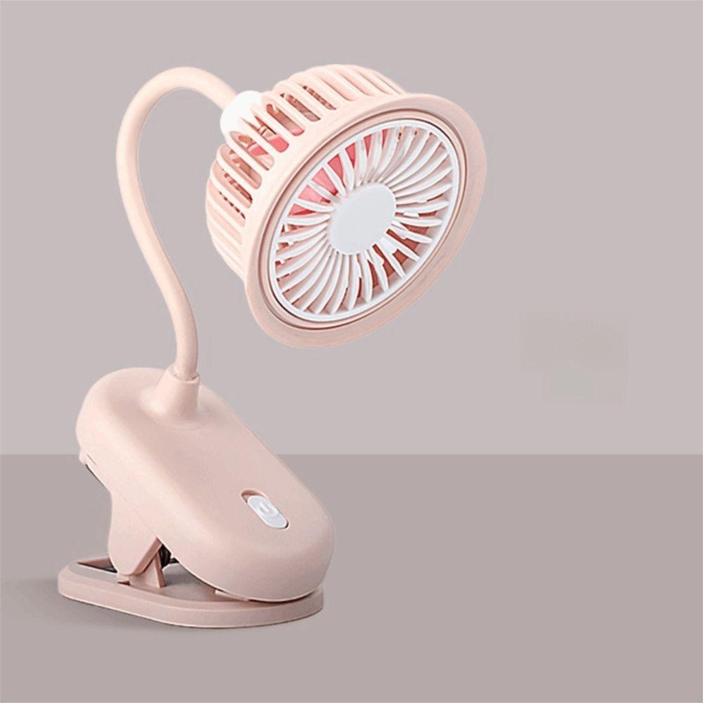 Desk Clip on Battery Powered Mini Fan 360° Adjustable USB Rechargeable Fan Summer
