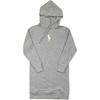 Платье женское Polo FW23 с вышивкой большого логотипа, флисовое с капюшоном, с длинным рукавом, серое WMPODRSNFA20179-020
