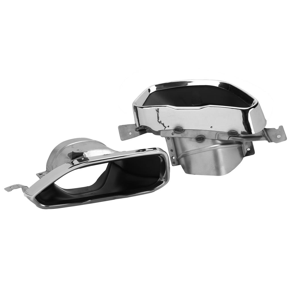 Exhaust Muffler Tips Set End Pipe Trim Replacement for 3 Series G20 G21 M Sport M340 2019‑2021Chrome Silver