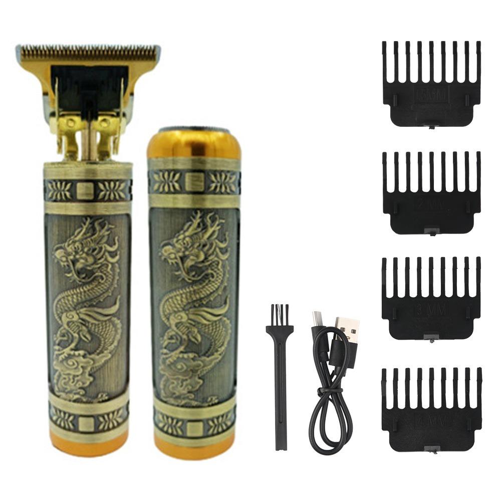 Профессиональная электробритва с Т-образным лезвием, машинка для стрижки волос, USB перезаряжаемая беспроводная бритва для бороды, триммер для носа и ушей, бритва, праздничный подарок для него