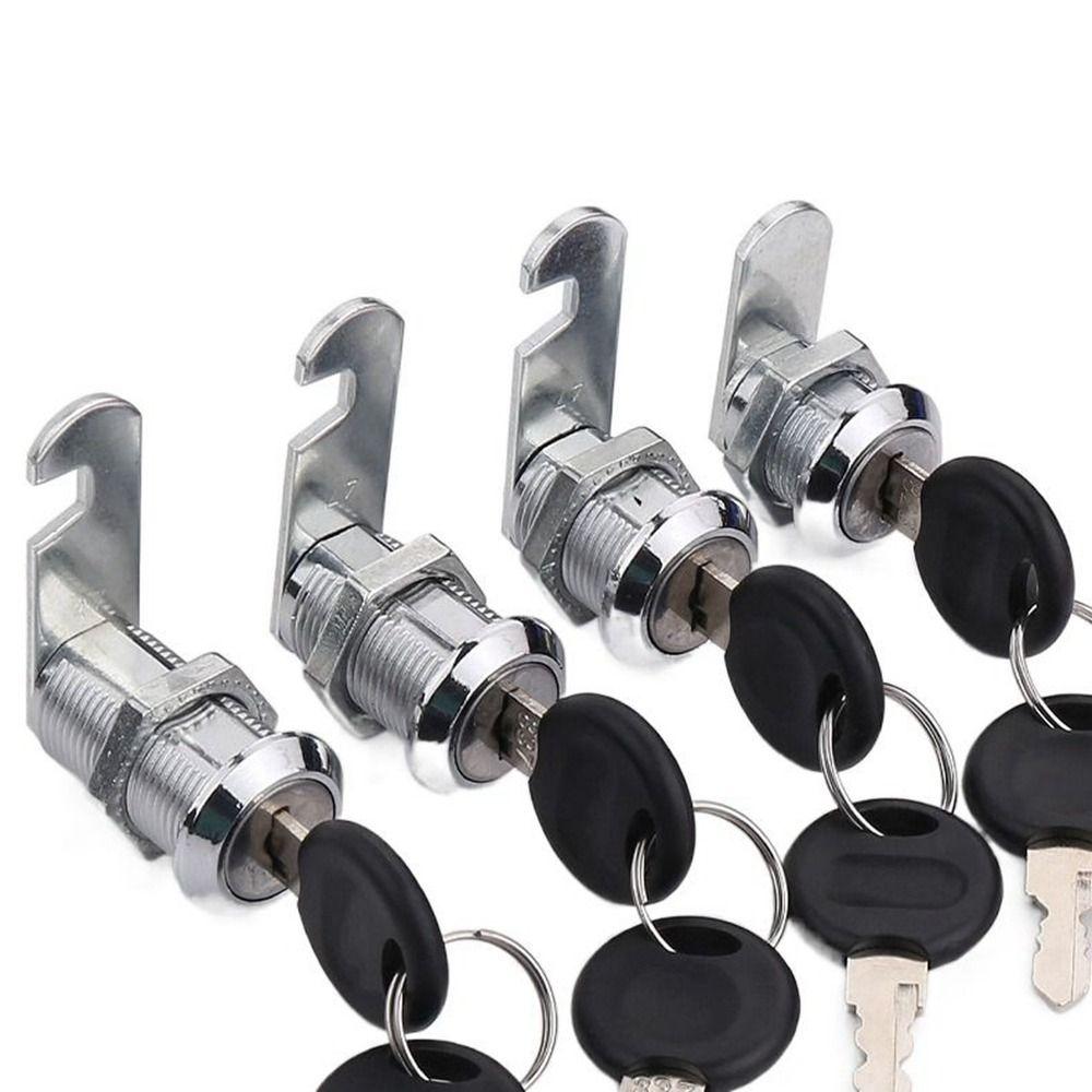 1Pcs Cabinet Door Drawer With 2 Plastic Keys Furniture Hardware Pannlart Locker Padlock