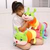 60cm Plush Caterpillar Toy Soft Cartoon Pillow Toy Colorful Stuffed Insect Doll  Bedroom Use