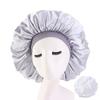 Large Night Sleeping Cap Hair Bonnet Hat Head Cover Satin Wide Band Adjust Caps