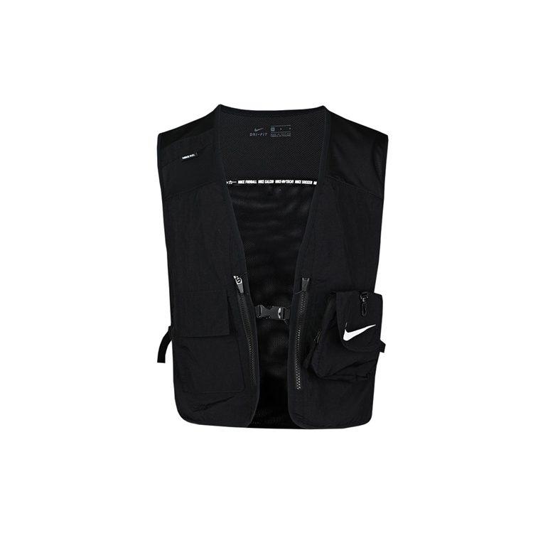 Nike Жилеты Мужские Черные Без Воротника Умеренные Городские Технологичная Одежда CK9975-010