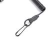 Outdoor Tool Spiral Stretch Keychain Key Cord Clasp Spring Elastic Rope Spring Rope Keyring
