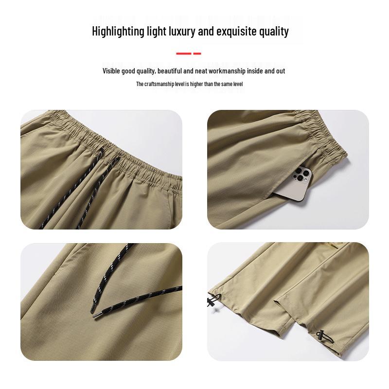 ROMON Men's Water-Resistant Loose-Fit Tactical Paratrooper Cargo Pants