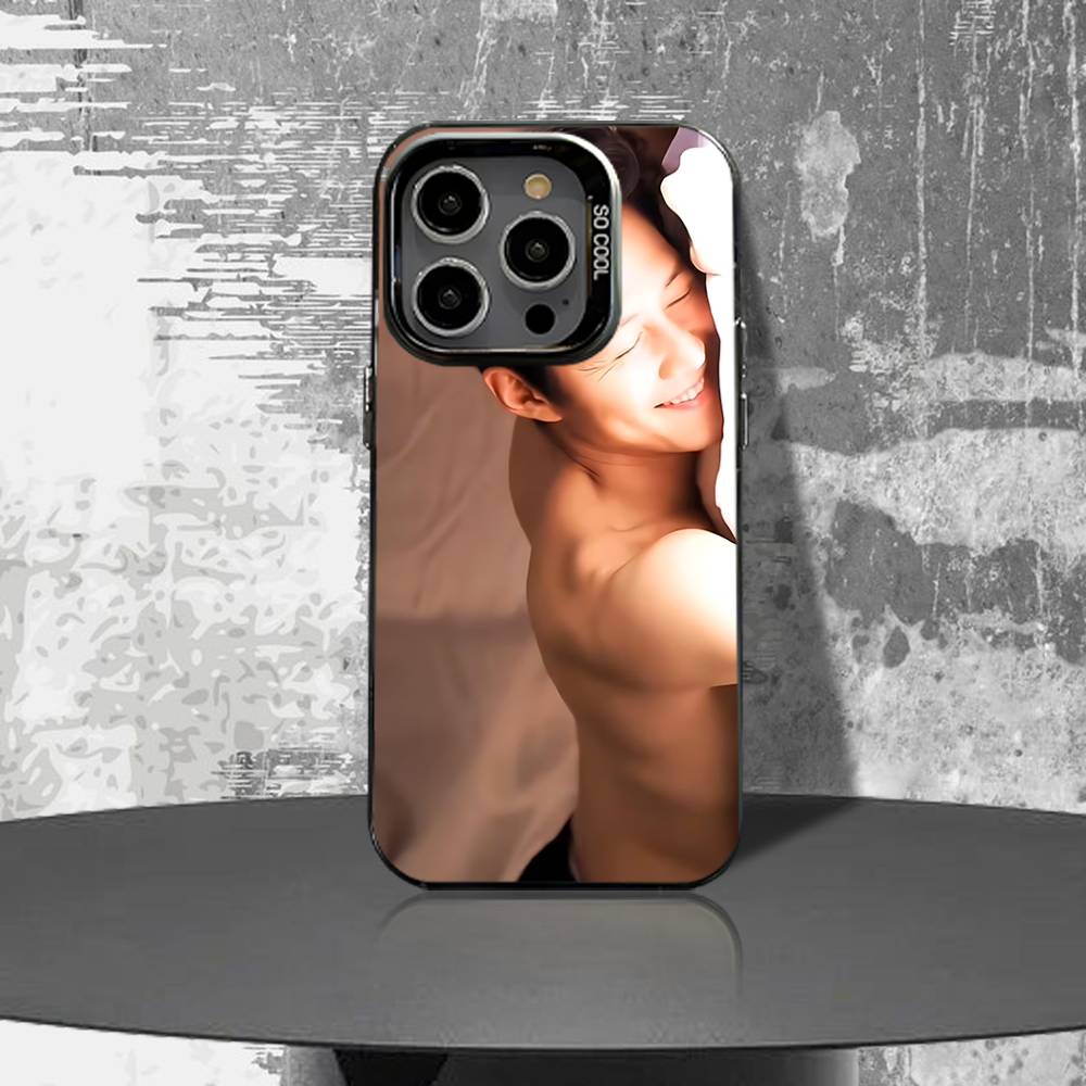 Чехол для телефона L-Lee J-Jung-jae для iPhone 16,15,14,13,12,11,Pro,XS,Max,Plus,Mini,SE4,E Черный Матовый Ударопрочный Чехол