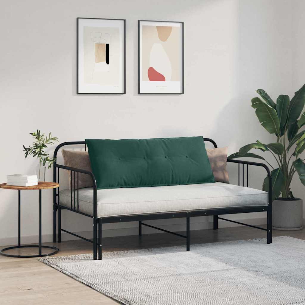Back Cushion Dark Green 120 x 50 cm Cord Fabric