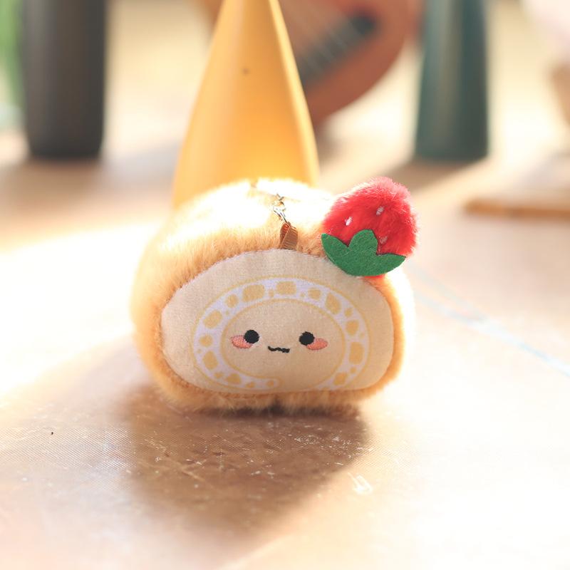 Милый милый гамбургер маленькая подвеска плюшевые игрушки кукла суши картофель фри хлеб круассан сумка подвесное украшение брелок