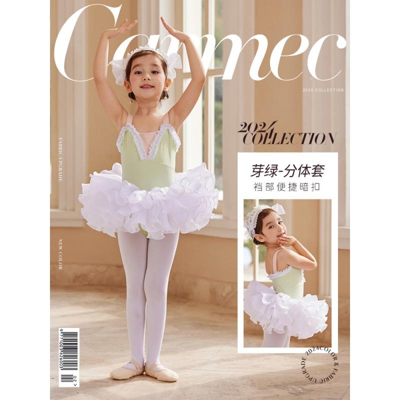 Girls Ballet Dress Sleeveless Leotard With Skirt Set Dance Practice Performance Ages 3-8