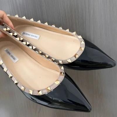 Популярные Классические Черные Лаковые Туфли-лоферы Балетки Белые Туфли Мэри Джейн для Ходьбы Вождения