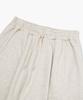 PSSHOPPER Curved Washed Wide Sweatpants [Cream]