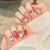 10Pcs Anime Style Simple Handmade False Nails For Cosplay And Daily Use