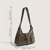 Retro Underarm Bag For Women, Trendy Crescent Handbag, Vintage Shoulder Bag For Street Wear