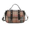 This Year's Popular Fashion Korean Version of the Versatile Ins Plaid Handbag 2025 Summer New Niche Design Small Square Bag