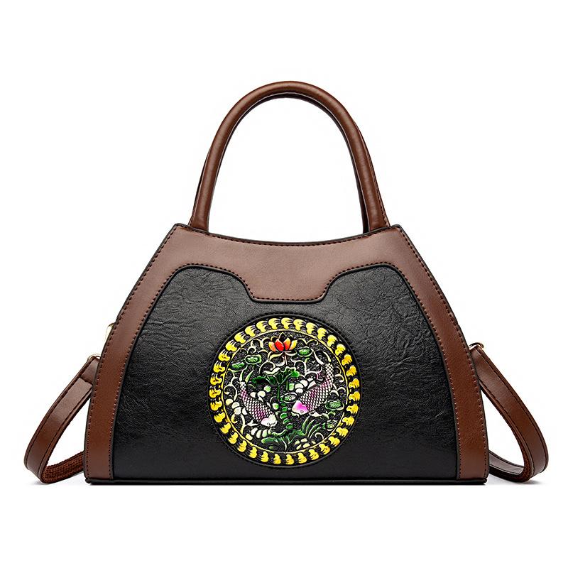 Emgrand Kangaroo Genuine Soft Leather Bag Women's 2025 New Large Capacity Handheld Women's Bag Shoulder Bag Shopping Bag