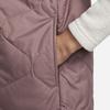 Nike Повседневный жилет без рукавов с сплошным логотипом, женские жилеты дымчато-розового цвета FB8738-208