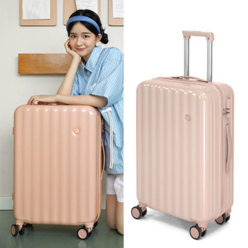 Stylish Japanese Suitcase: Durable, Universal-Wheel Trolley for Men & Women, Leather Finish, Perfect for Students.