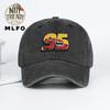 Trendy Vintage  Printed Washed Baseball Cap Simple Fashion Soft Baseball Cap Casual Sun Hat for Outdoor Activities Size Adj
