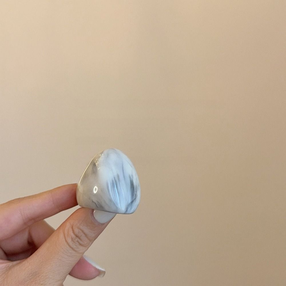 Кольцо из прозрачной смолы цвета Мелард, шарм, неровное кольцо, креативное акриловое геометрическое кольцо, для девушек