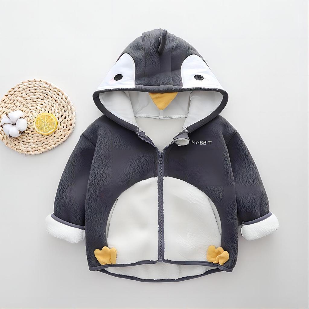 Children's Thickened Fleece Winter Jacket - Warm Sweatshirt for Boys and Girls