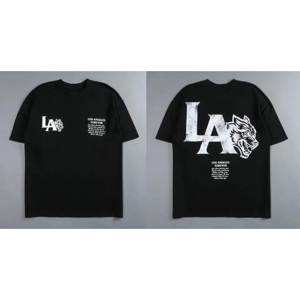 Darc Wolf Head Смешной принт Тренировка Тренажерный зал Фитнес 100% хлопок Мужская футболка с коротким рукавом Повседневная футболка Модные спортивные свободные топы Y2k