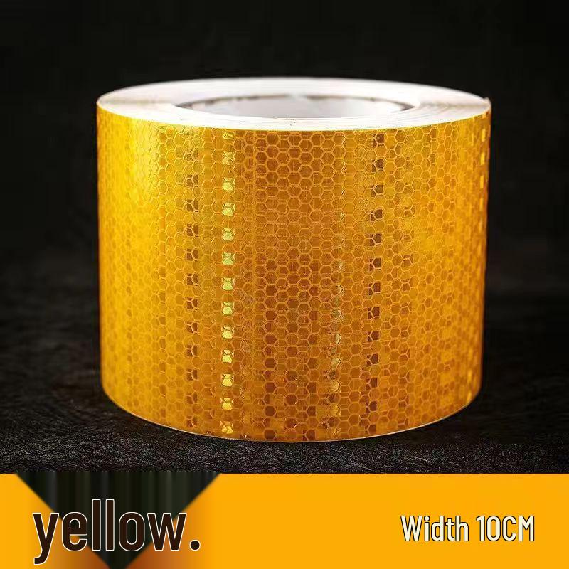 Флуоресцентная светоотражающая защитная лента: Ширина 5 см, 10 см, 15 см для ночного движения, предупреждение о столкновении
