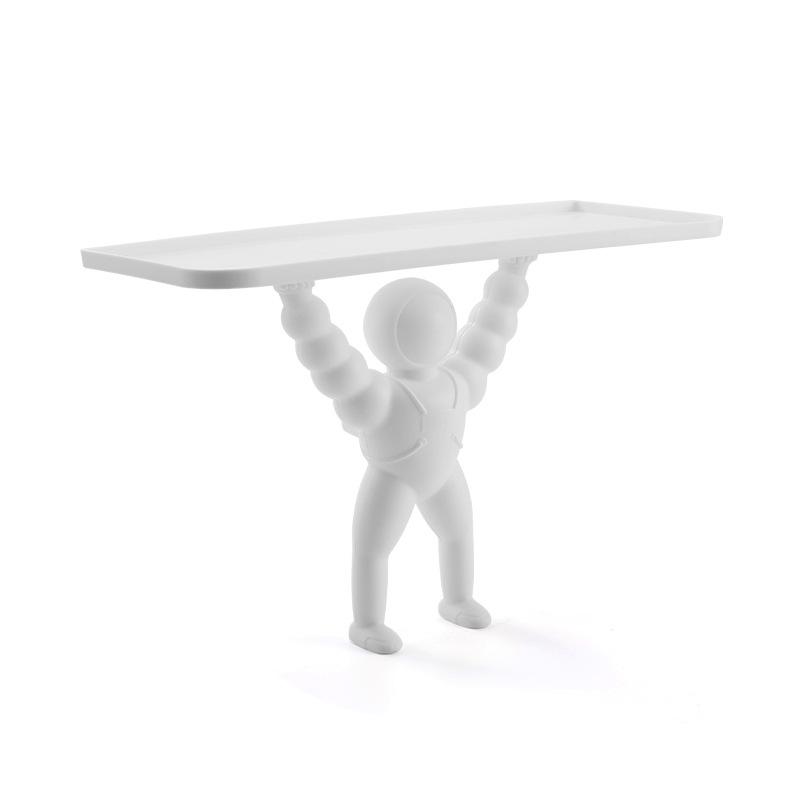 Настенные полки для моделирования космонавта, полка для ванной комнаты, подвесная корзина для душа, держатель для шампуня, туалет, кухонная стойка для хранения приправ