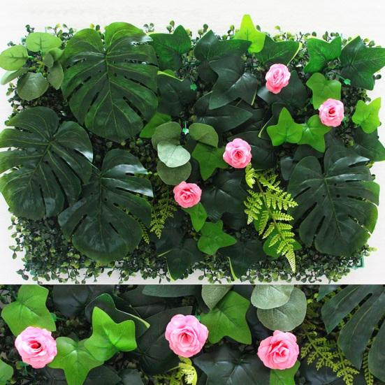 40x60 см искусственные растения настенная панель реалистичная искусственная зелень трава настенный фон украшение внутренний открытый сад уединение задний двор изгородь экран