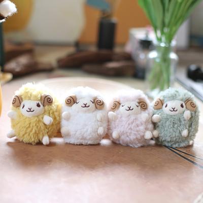 Милый Милый Маленький Кулон в виде Овечки Плюшевая Игрушка Кукла Мультяшный Ягненок Подвеска для Сумки Брелок Тряпичная Кукла